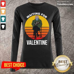 Hurt Bernie Sanders Waiting For Valentine 2021 Long-Sleeved