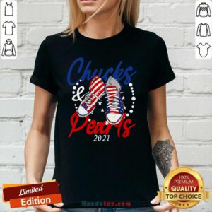 Hurt Chucks And Pearls 2021 American Flag V-neck