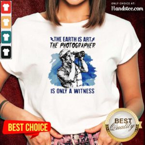 Hurt The Earth Is Art Is Only A Witness Man 3 Ladies Tee