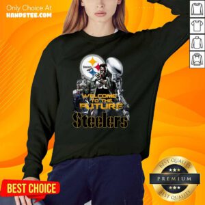 Intrigued Welcome To The Future 27 Pittsburgh Steelers Sweater - Design by Handstee.com