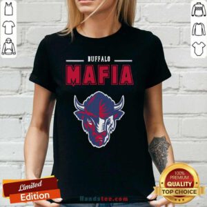 Jaded Bison Head Mascot Buffalo Bills Mafia 2021 Ladies Tee