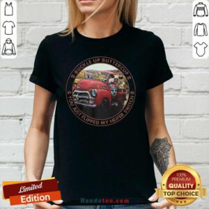 Keen Cow Buckle Up Buttercup Witch Farm 5 Ladies Tee