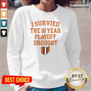Malicious I Survived The 18 Year Playoff Drought Long-Sleeved - Design by Handstee.com