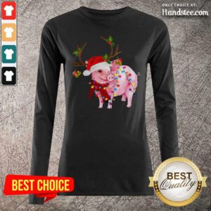 Negative Pig Gorgeous Reindeer 23 Christmas Long-Sleeved - Design by Handstee.com