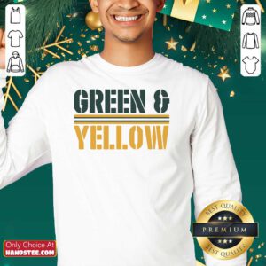 New 2 Green And Yellow Bay SweatShirt - Design by Handstee.com