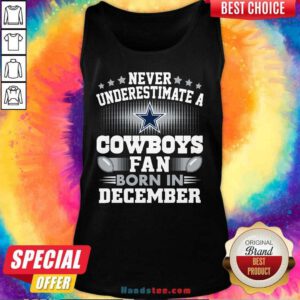 New 66 Cowboys Fan Born December Tank Top - Design by Handstee.com