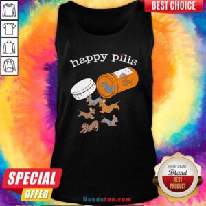 New Dachshund Happy Pills 11 Tank Top - Design by Handstee.com