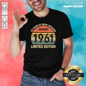 New January 1961 Limited Edition Shirt - Design by Handstee.com
