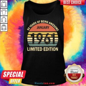 New January 1961 Limited Edition Tank Top - Design by Handstee.com