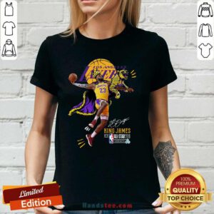 New Lakers King James All Stars 2019 V-neck - Design by Handstee.com