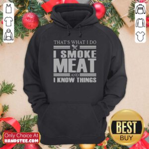 Nice 1 Do I Smoke Meat Hoodie - Design by Handstee.com