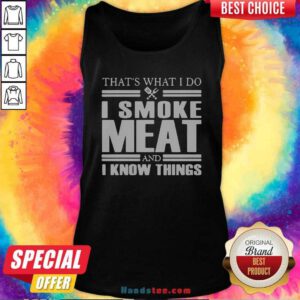 Nice 1 Do I Smoke Meat Tank Top - Design by Handstee.com