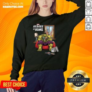 Nice 88 Marvel Heroes At Home Hulk SweatShirt - Design by Handstee.com