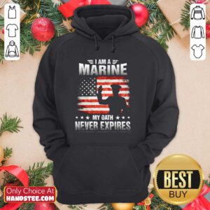 Nice I Am A Marine 1 My Oath Hoodie - Design by Handstee.com