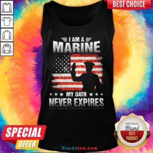 Nice I Am A Marine 1 My Oath Tank Top - Design by Handstee.com