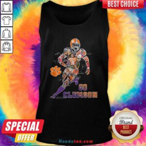 Nice Players Go Clemson Tigers Football Signatures Tank Top - Design by handstee.com
