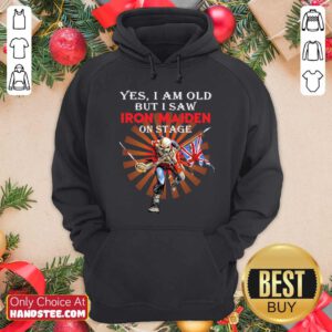 Nice Saw Iron Maiden 42 On Stage Hoodie - Design by Handstee.com