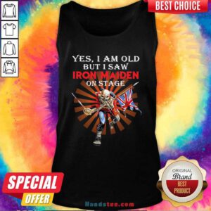 Nice Saw Iron Maiden 42 On Stage Tank Top - Design by Handstee.com