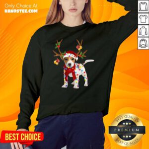 Nonplussed Jack Russell 24 Gorgeous Reindeer Christmas Sweater - Design by Handstee.com