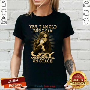 Perfect Yes Ozzy Osbourne On Stage 16 V-neck - Design by Handstee.com