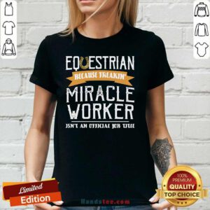 Premium Equestrian Worker 33 V-neck - Design by Handstee.com