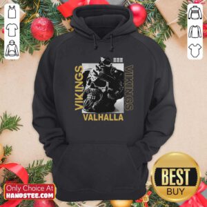 Premium Vikings Yule Valhalla Hoodie - Design by handstee.com