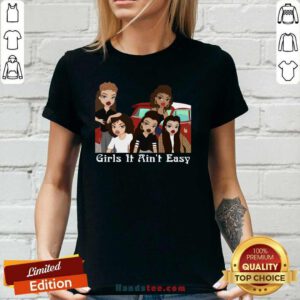 Pretty Girls 6 It Aint Easy V-neck - Design by Handstee.com