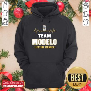 Pretty Team Modelo Lifetime Member 6 Hoodie - Design by Handstee.com