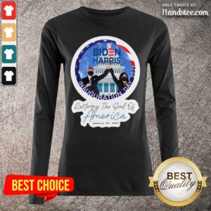 Relaxed Joe Biden And Kamala Harris The Soul Of America 2 Long-Sleeved