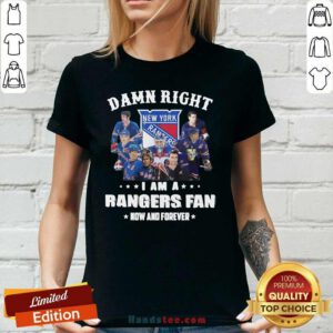 Seething The New York Rangers Damn Right Im A Rangers 3 Ladies Tee