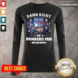 Seething The New York Rangers Damn Right Im A Rangers 3 Long-Sleeved