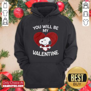 Snoopy Heart You Will Be My Valentine Hoodie - Design by handstee.com