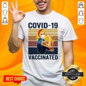 Strong Women Face Mask Tattoo Nurse Covid 19 Vaccinated Vintage Retro Shirt - Design by handstee.com