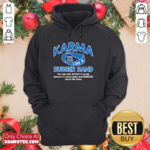 Surprised Karma 36 Rubber Band Hoodie - Design by Handstee.com