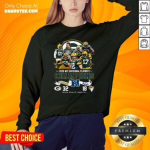 Tense 2020 NFC Champions Packers 32 Rams 18 Sweater
