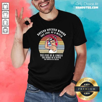 Tense Strong Girl Bayern Munich Woman The Soul Of A Witch 2 Shirt