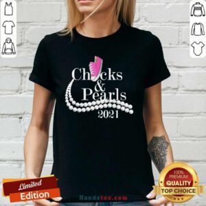 Tense Teacher Chucks And Pearls 2021 Ladies Tee