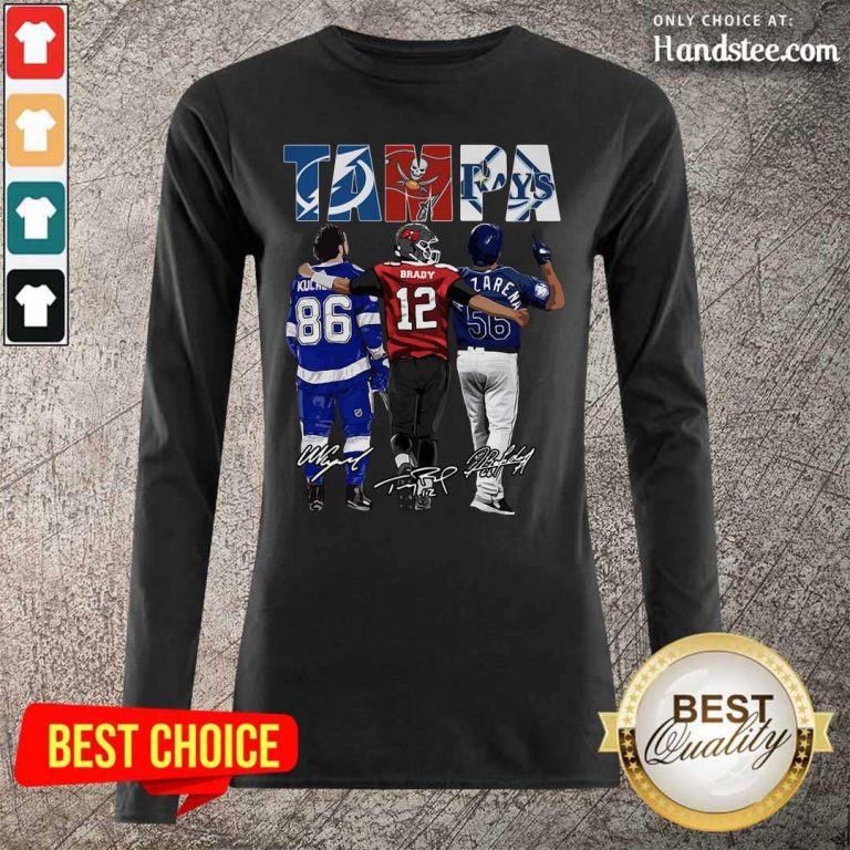 Terrific Tampa Kucherov Tom Brady Arozarena 2 Long-Sleeved