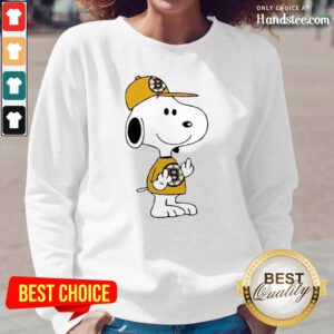 Tired Snoopy Boston Bruins NHL Middle Fingers 5 Sweater