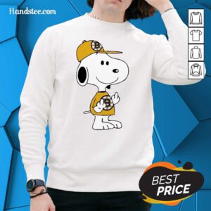 Tired Snoopy Boston Bruins NHL Middle Fingers 5 Sweater