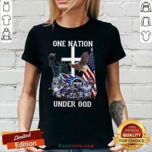 Top 98 Under God Tennessee Titans V-neck - Design by Handstee.com