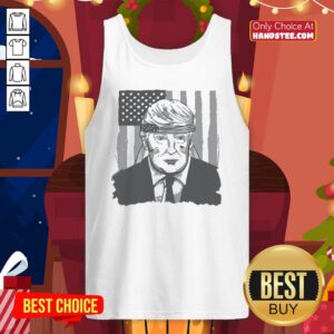 Top America Ribbon Usa Flag Donald Trump 2020 Graphic Tank top - Design by handstee.com
