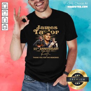 Top James Taylor 55th Anniversary Shirt - Design by Handstee.com