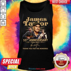 Top James Taylor 55th Anniversary Tank Top - Design by Handstee.com