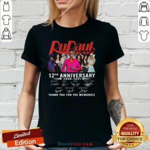 Top Rupauls Drag Race 12th V-neck - Design by Handstee.com