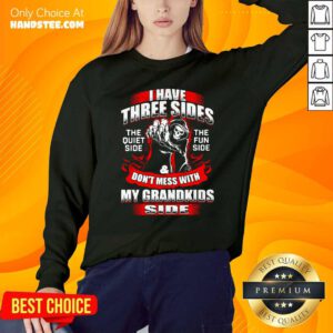 Top Skull I Have Three Sides 90 SweatShirt - Design by Handstee.com