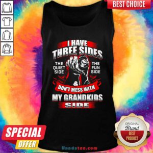 Top Skull I Have Three Sides 90 Tank Top - Design by Handstee.com