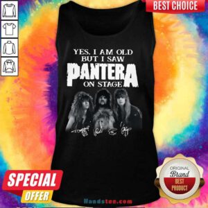Top Yes I Saw Panther 48 On Stage Tank Top - Design by Handstee.com