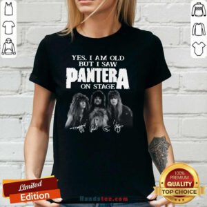 Top Yes I Saw Panther 48 On Stage V-neck - Design by Handstee.com
