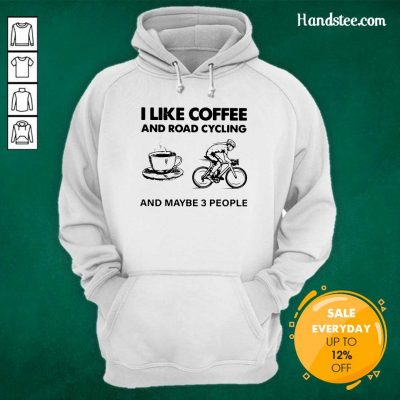 Victimised I Like Coffee And Road Cycling And Maybe 3 People Hoodie - Design by Handstee.com